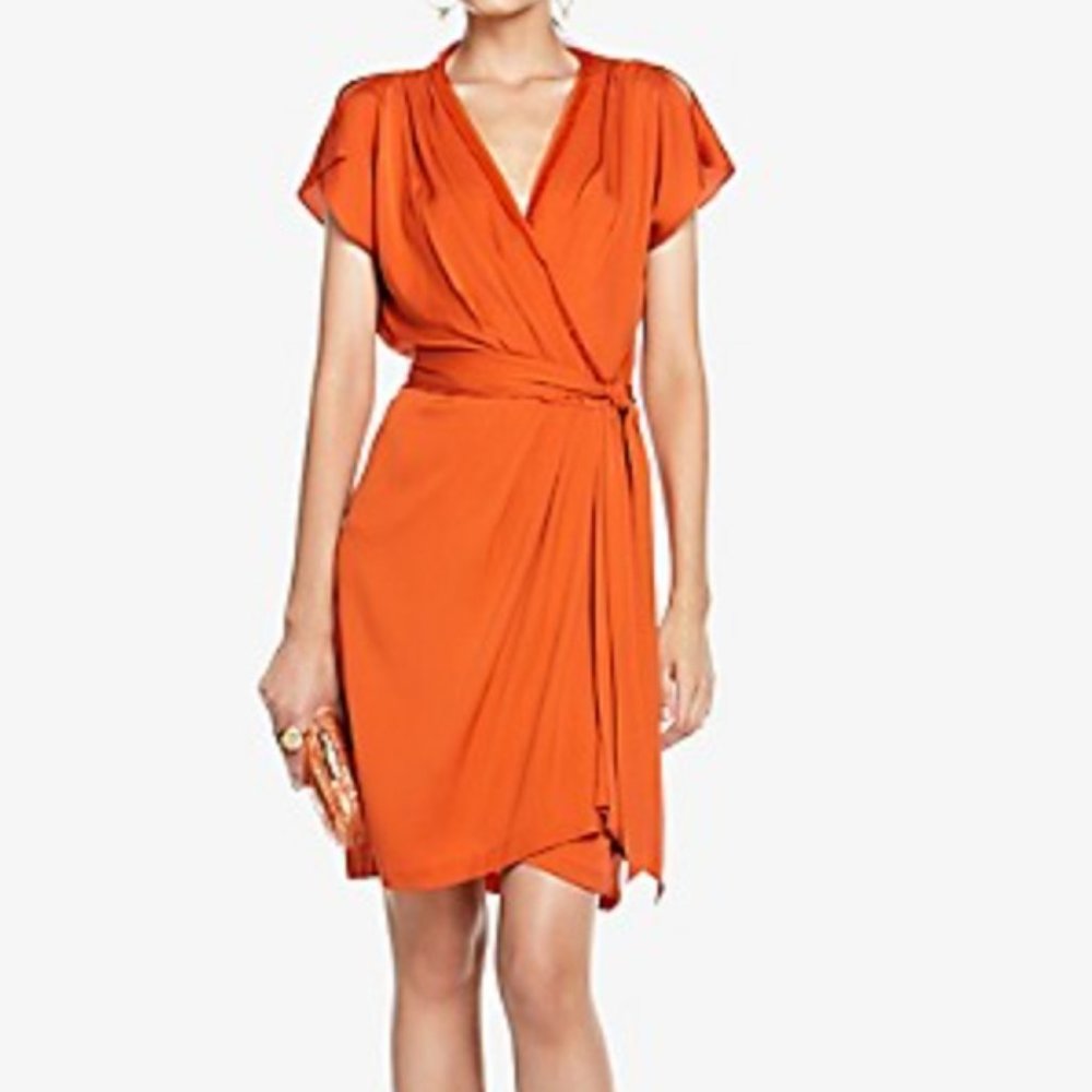 Diane Von Furstenberg silk wrap-effect dress sz 0/XS